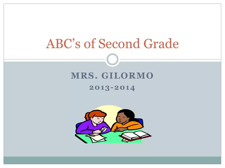 abc s of second grade