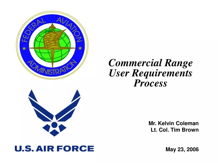 commercial range user requirements process