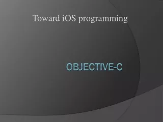 Objective C Tutorialspoint