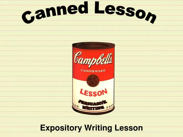 expository writing lesson