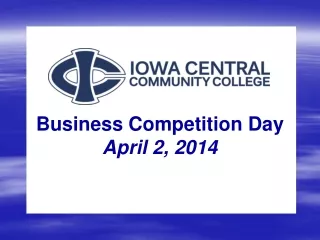Business Competition Day April 2, 2014