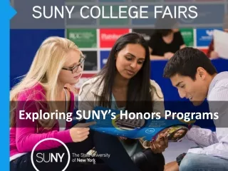 Exploring SUNY’s Honors Programs