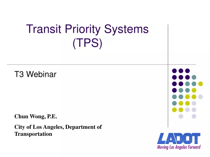 transit priority systems tps