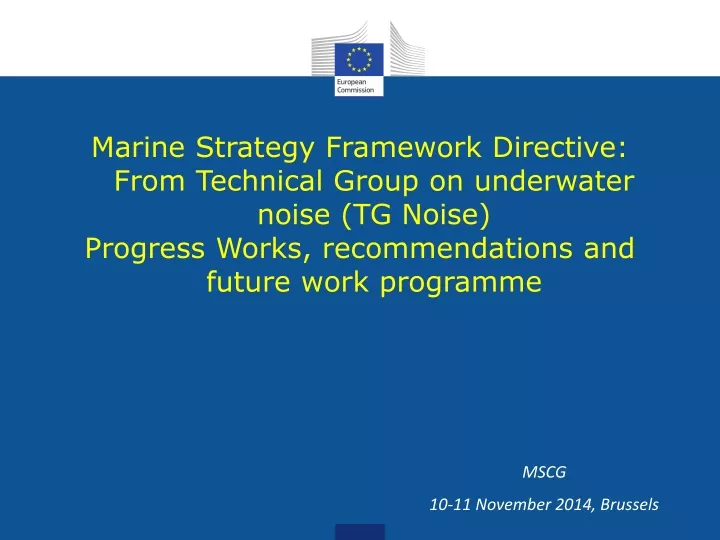 marine strategy framework directive from