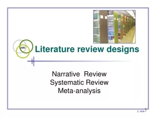 Literature review designs