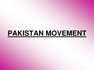 pakistan movement