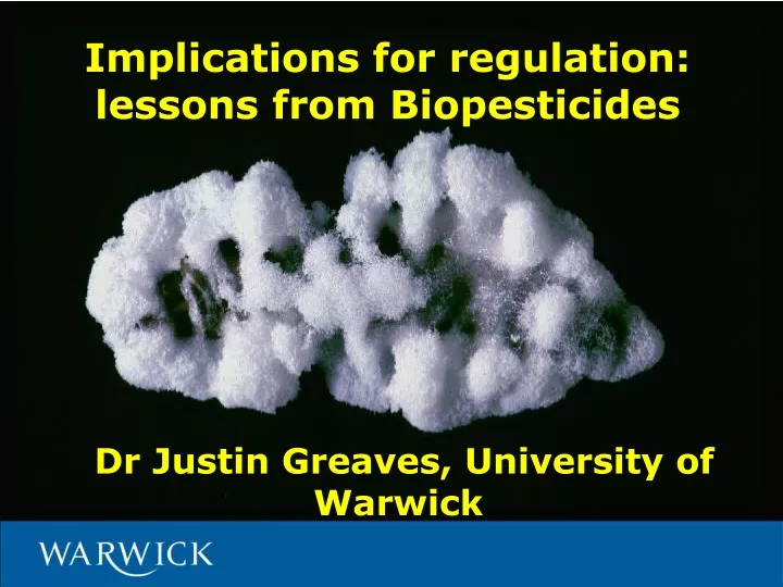 implications for regulation lessons from