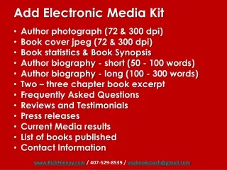 Add Electronic Media Kit