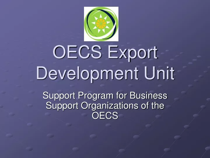 oecs export development unit