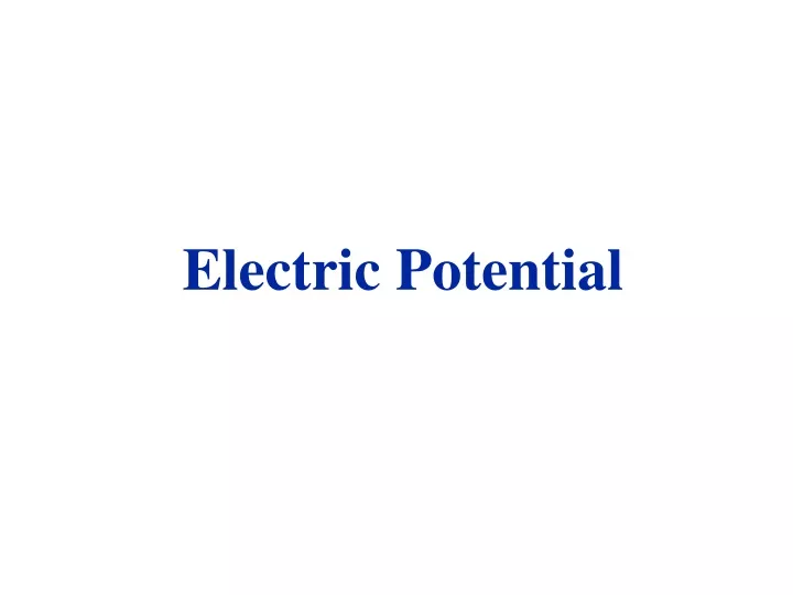 electric potential