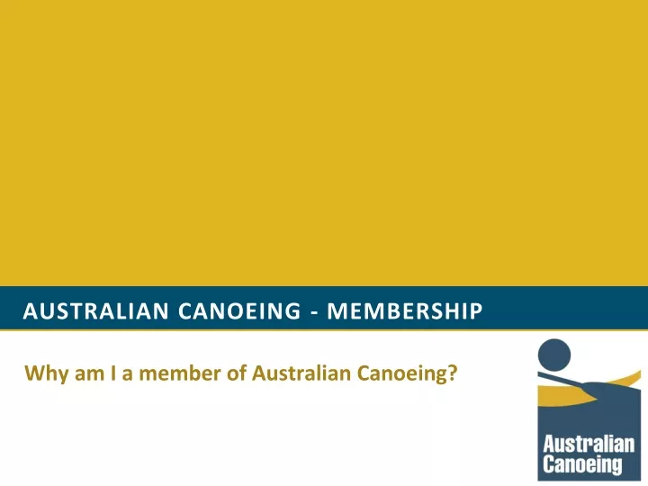 australian canoeing membership