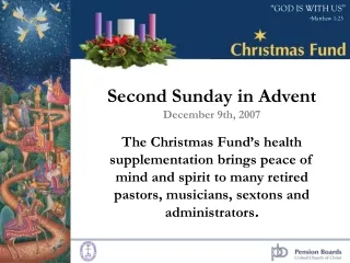 Second Sunday in Advent December 9th, 2007
