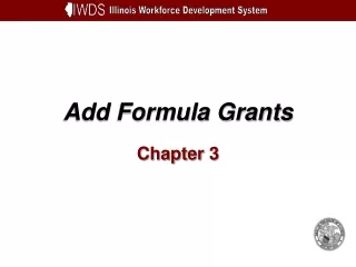 Add Formula Grants