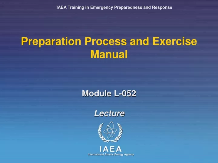 preparation process and exercise manual