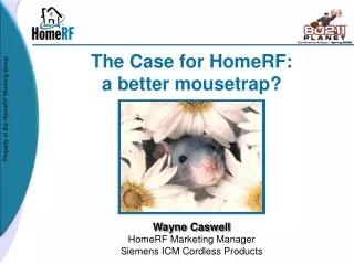 The Case for HomeRF: a better mousetrap?