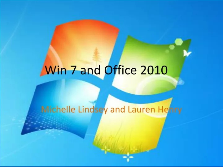 win 7 and office 2010