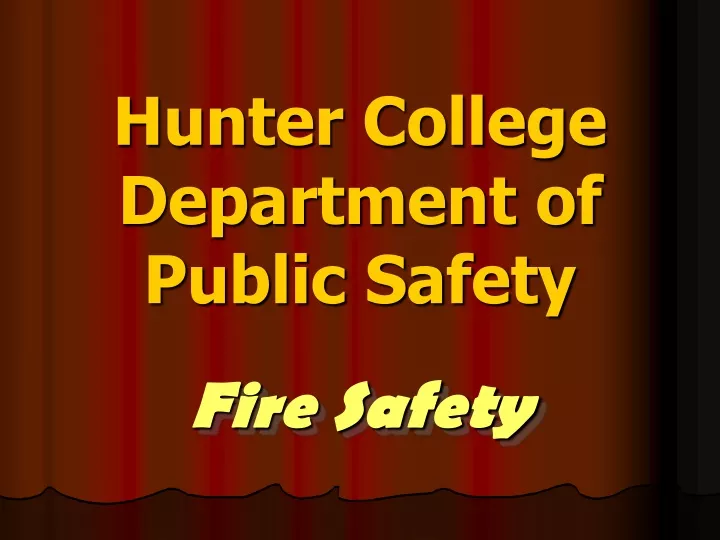 hunter college department of public safety