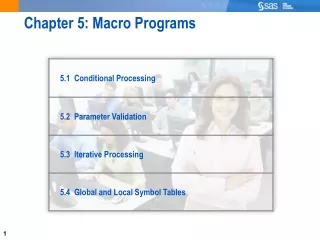 Chapter 5: Macro Programs