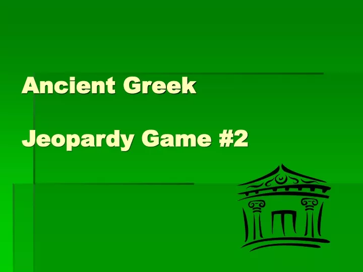 ancient greek jeopardy game 2