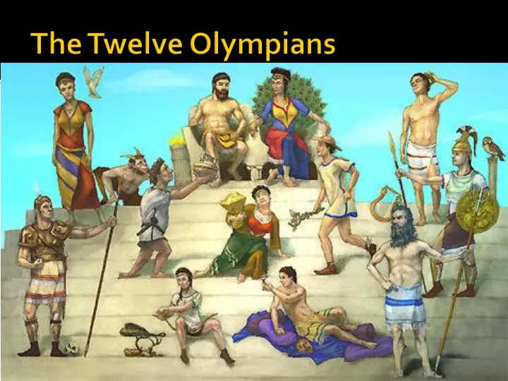 the twelve olympians