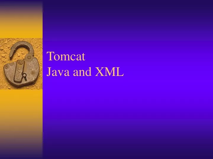 tomcat java and xml