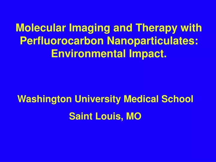 molecular imaging and therapy with