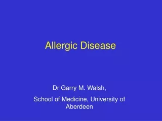 Allergic Disease