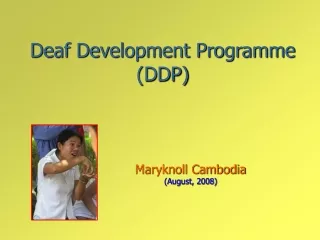Deaf Development Programme (DDP)