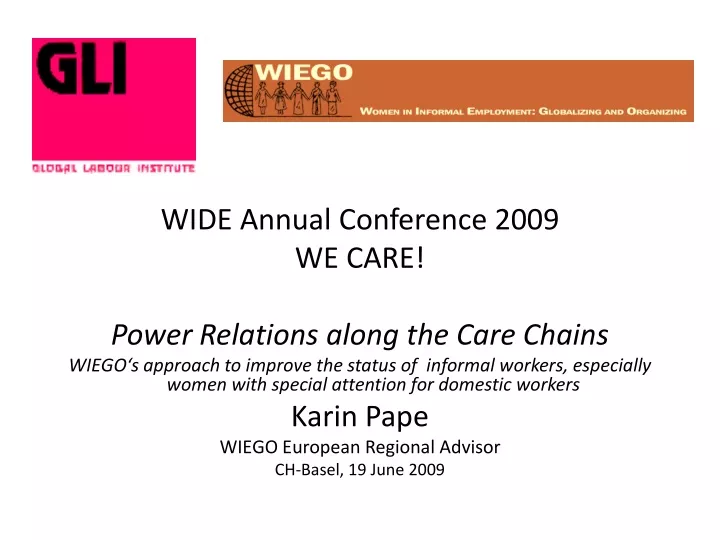 wide annual conference 2009 we care power