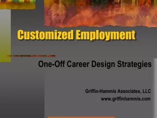 Customized Employment