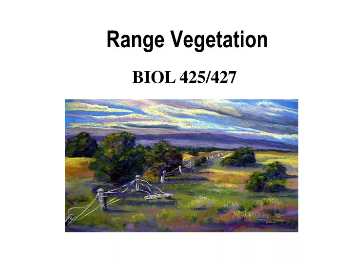 range vegetation