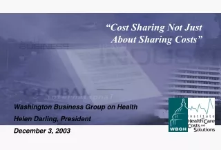 “Cost Sharing Not Just About Sharing Costs”