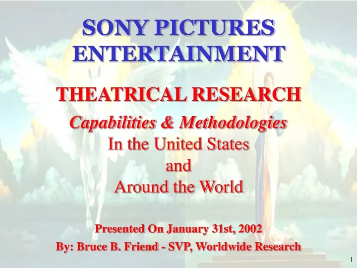 sony pictures entertainment theatrical research