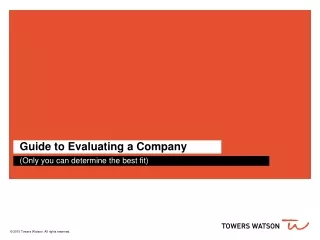 Guide to Evaluating a Company
