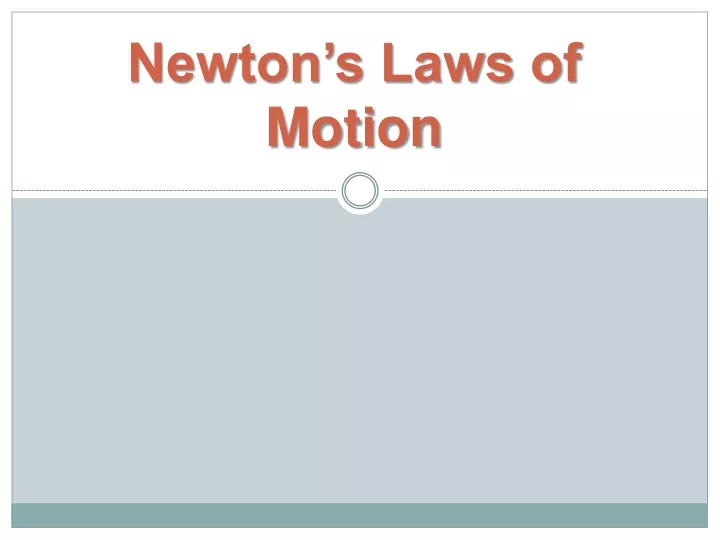 newton s laws of motion