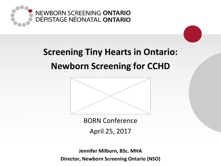 screening tiny hearts in ontario newborn