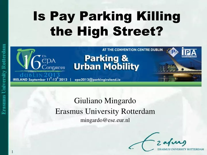 is pay parking killing the high street