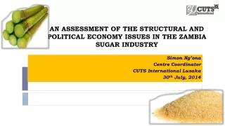 AN ASSESSMENT OF THE STRUCTURAL AND POLITICAL ECONOMY ISSUES IN THE ZAMBIA SUGAR INDUSTRY