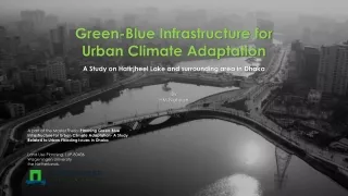 Green-Blue Infrastructure for Urban Climate Adaptation