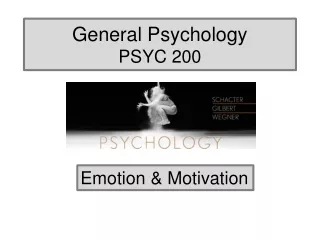 General Psychology PSYC 200