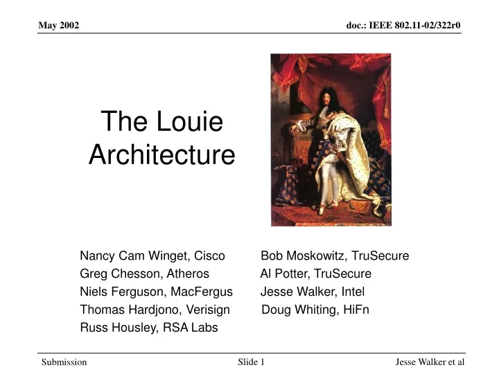 the louie architecture
