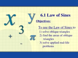 6.1 Law of Sines