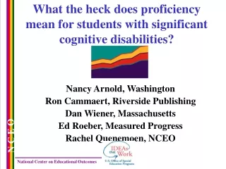 What the heck does proficiency mean for students with significant cognitive disabilities?