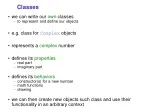 Classes - slide 1