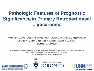 Pathologic Features of Prognostic Significance in Primary Retroperitoneal Liposarcoma