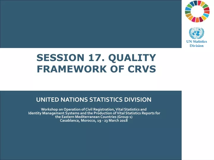 session 17 quality framework of crvs