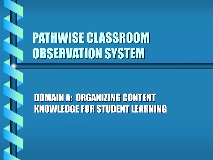 pathwise classroom observation system