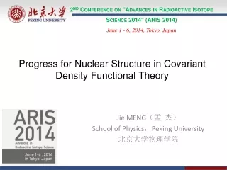 2 nd  Conference on &quot;Advances in Radioactive Isotope Science 2014&quot; (ARIS 2014)