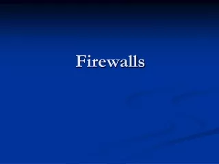 Firewalls