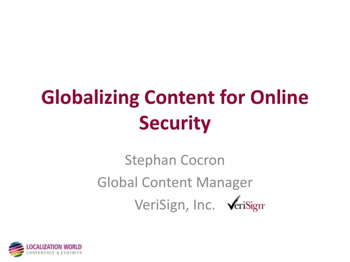 globalizing content for online security